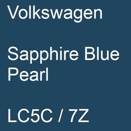 Volkswagen, Sapphire Blue Pearl, LC5C / 7Z.